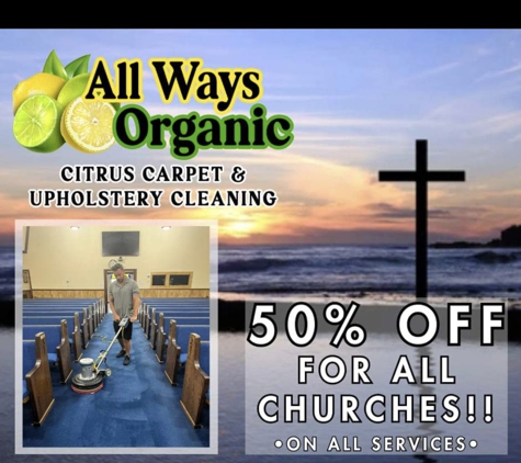 All Ways Organic Citrus Carpet & Upholstery cleaning - Wilmington, NC. 50% Off!!!����