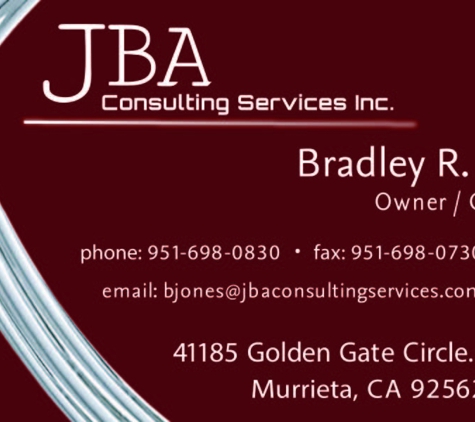 JBA Consulting Services Inc - Murrieta, CA
