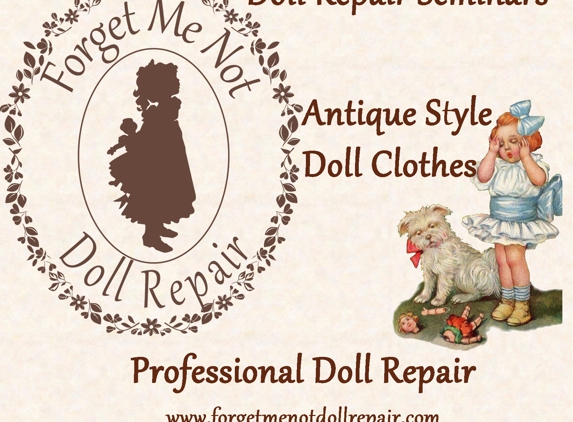 Forget Me Not Dolls - Oklahoma City, OK. www.forgetmenotdollrepair.com