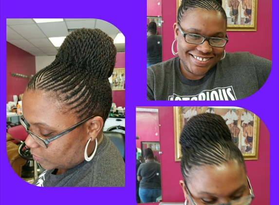 African Braids Miami - miami, FL. Updo cornrows