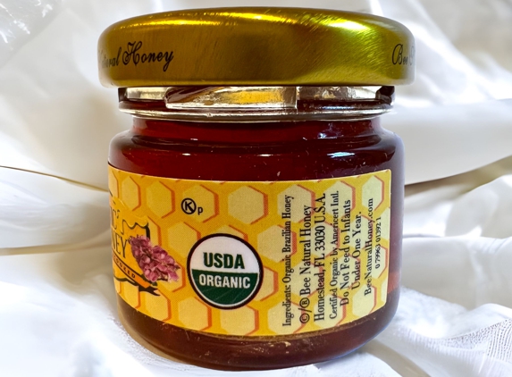 Bee Natural Honey - Homestead, FL. 1.1 oz. USDA Certified Organic Honey