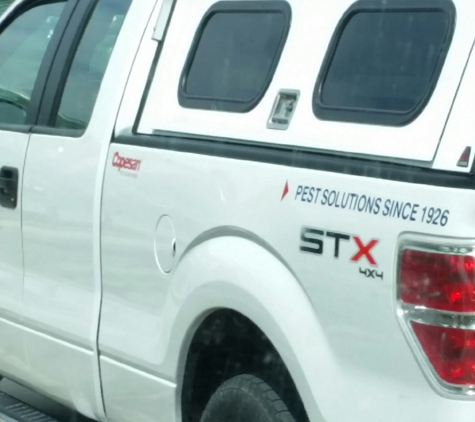 Sprague Pest Control - Pocatello, ID. Sprague's truck in parking lot.