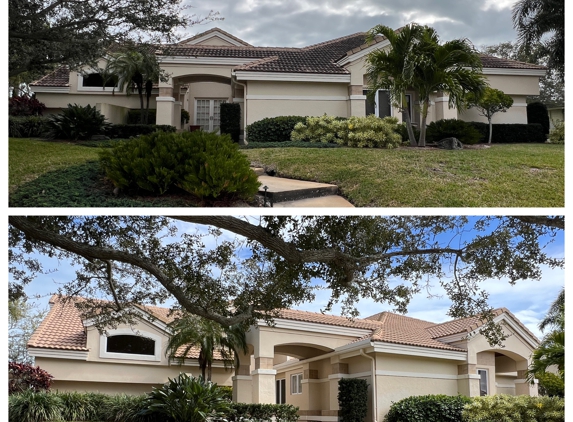 Hier Quality Roof Cleaning & Pressure Washing - Melbourne, FL. Outstanding Soft Wash Roof Cleaning project on a barrel tile roof in Melbourne, FL!