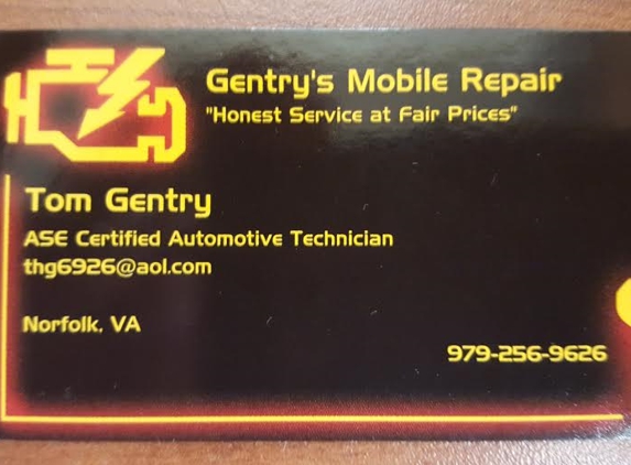 Gentry's Mobile Repair - Norfolk, VA