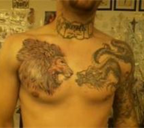 Body N Beyond Tattoos - Jacksonville, NC. Lion tattoo by Sharon Clark