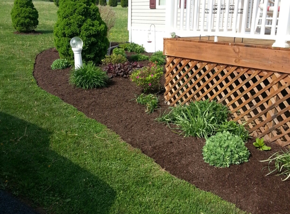 Denny's Landscaping - Bunker Hill, WV. Landscape job done for Gary Bunker Hill West Virginia