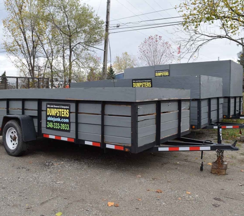 Able Junk Removal and Dumpsters - Bloomfield Hills, MI. dumpster trailers, Clarkston, Mi.