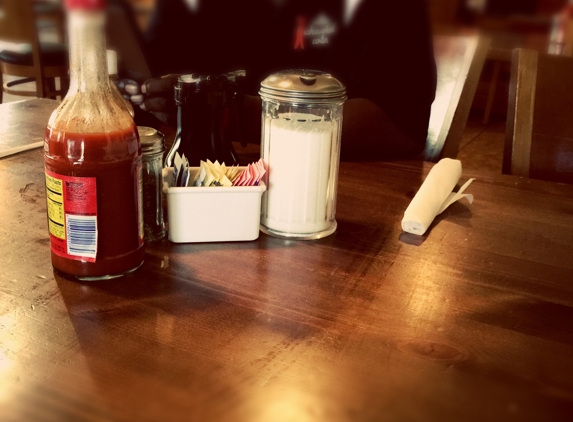 J's Place - Bakersfield, CA. Hot sauce on the table