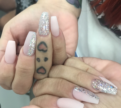 Regal Nails - San Antonio, TX. (Matte look) powdered nails.