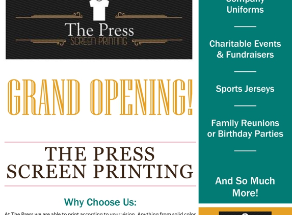 The Press Screen Printing - Sanford, NC