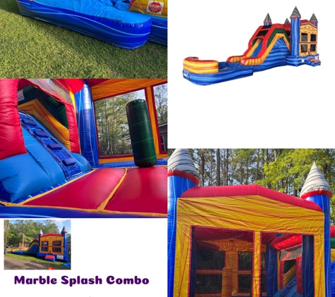 Crenshaw’s fun inflatable - Georgiana, AL. Marble Splash Combo