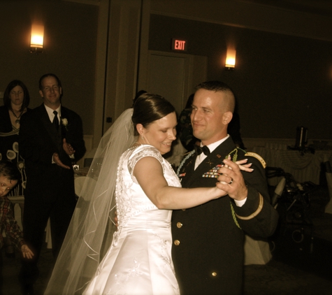 Classic Disc Jockeys. The WEdding couple sharing the First Dance of the night.