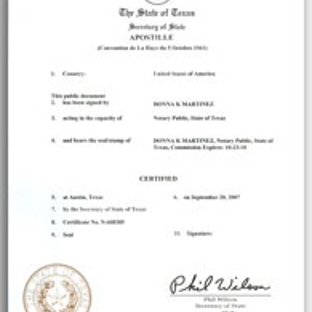 Apostille Services of San Antonio - San Antonio, TX