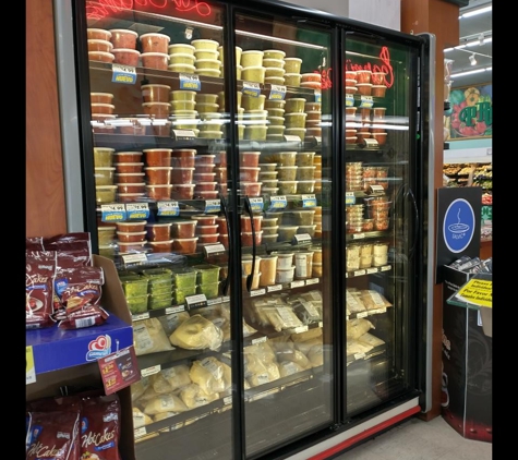 Vallarta Supermarkets - San Fernando, CA. Salsa selection.