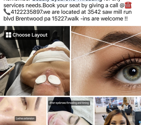 Beauty Eyebrows - Brentwood, PA. We offer threading ,waxing ,tinting,lashes extension,lashes lifting,facial treatments,makups and more !!