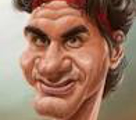 Face Painting & Caricatures - Chicago, IL. Caricature, Roger Federer