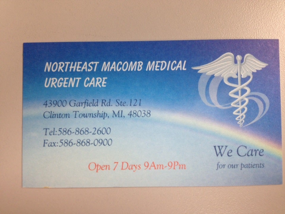 Northeast Macomb Medical Urgent Care Clinton Township MI 48038