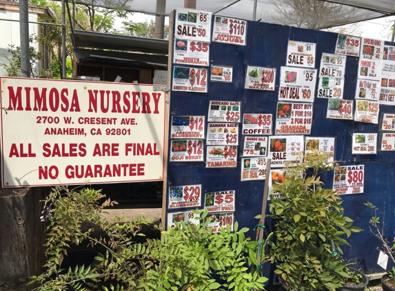 Mimosa Nursery - Anaheim, CA