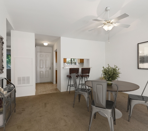 Reflections - Fresno, CA. Dining area in a 2 bedroom unit