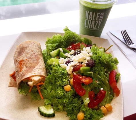 Kale Me Crazy - Atlanta, GA. Turkey wrap, kale salad with a refresh smoothie.