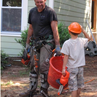 Black Bear Tree Service - Clayton, NC. Bill visiting with a young customer