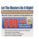 Master & Sons Plumbing - Plumbing-Drain & Sewer Cleaning