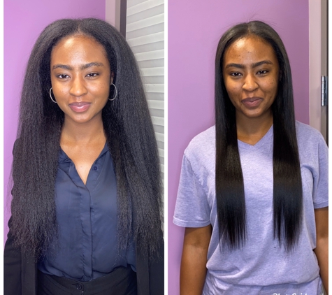 Custom Hair Extensions & Hair Loss Center - Tucker, GA. Metowi Method Microlink Install