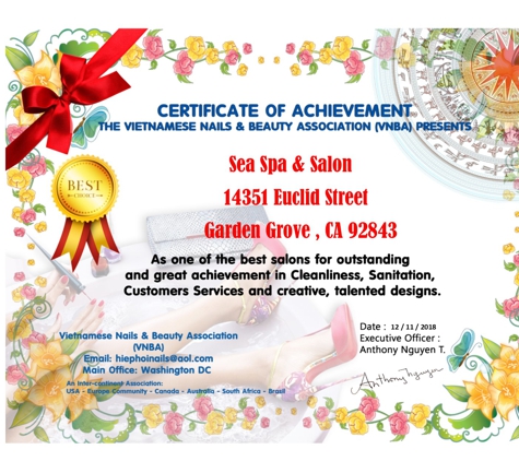 Sea Spa & Salon - Garden Grove, CA