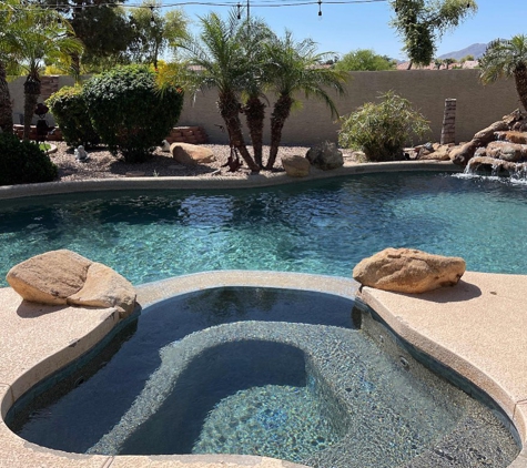 Aloha Desert Pools Service & Repair - Gilbert, AZ. Relaxing day by the pool