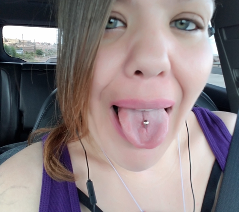 Stacey's Exotic Body Piercing and Tattoo - Albuquerque, NM. Tounge piercing done at Stacey's Exotic Body Piercings and tattoos.