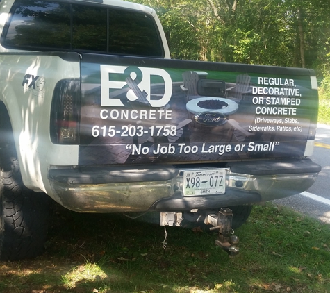 E&D Concrete - Cookeville, TN. Cal Now 615-203-1753