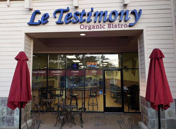 Le Testimony Organic Bistro - Redding, CA