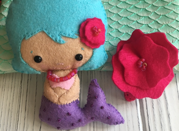 American Felt and Craft. Bamboo felt mermaid