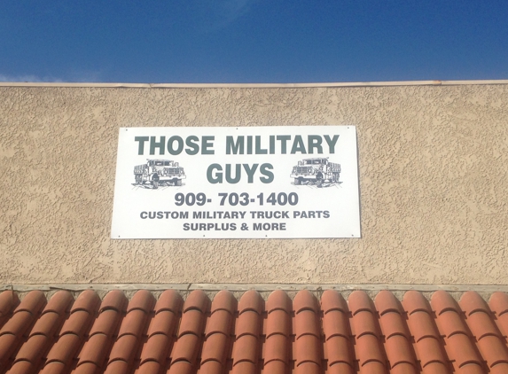 THOSE MILITARY GUYS - Rancho Cucamonga, CA