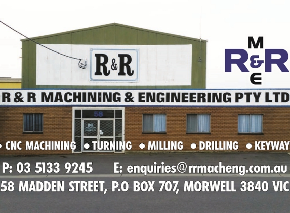 R & R Machining & Engineering Pty Ltd - Morwell, VIC. R&R Machining & Engineering