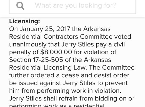J D Construction - Searcy, AR. Do not hire this man. He is a crook