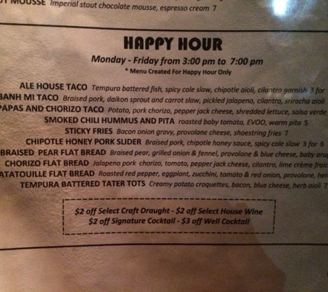 38 Degrees Ale House & Grill - Alhambra, CA. Happy hour food