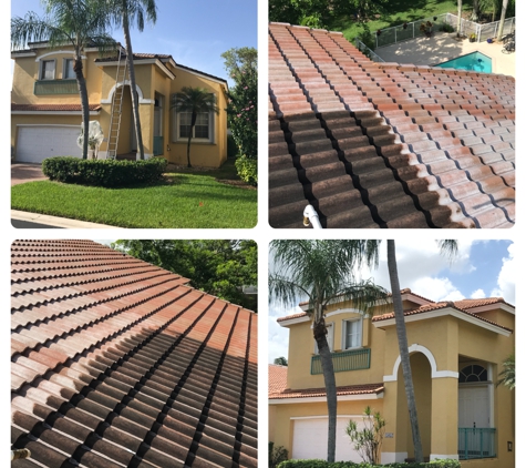 AR&D Inc. Pressure Cleaning - Southwest Ranches, FL. Non pressure roof cleaning.