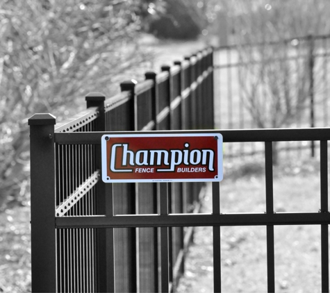 Champion Fence Builders - Charlotte, NC. Black Aluminum