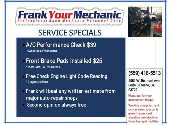 Frank Your Mechanic - Fresno, CA