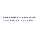 Christopher M. Shaari, MD - Physicians & Surgeons, Otorhinolaryngology (Ear, Nose & Throat)
