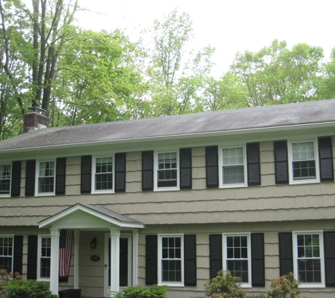 Rex Roofing & Replacement Windows - Siding & Skylights - Stamford, CT. Moire Black Certainteed Landmark