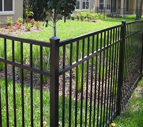 Affordable Fence Center - Orange Park, FL. 3 rail black aluminum