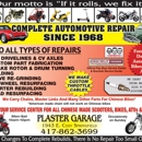 Plaster's Garage - Auto Repair & Service