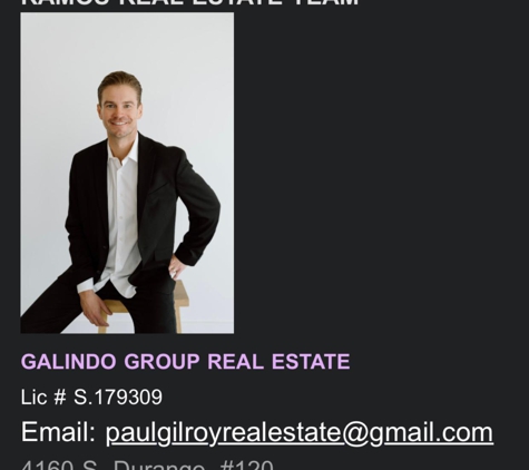 Paul Gilroy, REALTOR | Ramos Real Estate Team | Galindo Group Real Estate - Las Vegas, NV