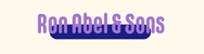 Ron Abel & Sons Logo