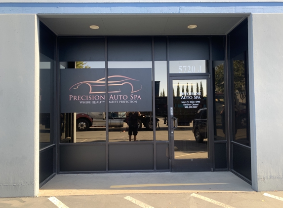 Precision Auto Spa - Sacramento, CA. Front of the shop