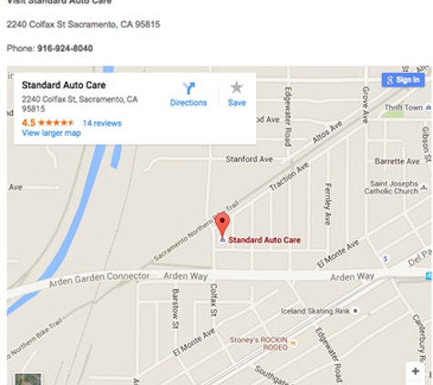 Standard Auto Care - Sacramento, CA