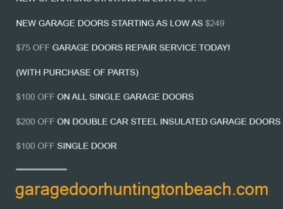 Garage Door Huntington Beach CA - Huntington Beach, CA
