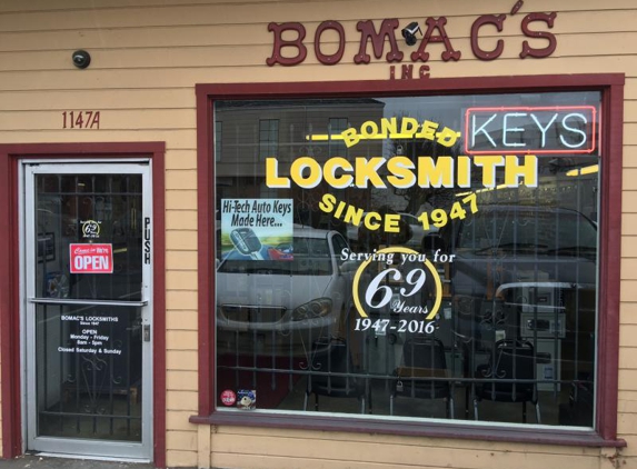 Bomac's Locksmith - Walnut Creek, CA